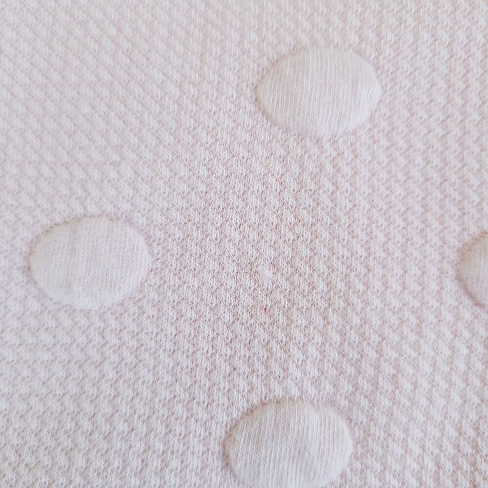 H&M Girls Pink Textured Polka Dot Long Sleeve Dress Size 2-3Y - Picture 8 of 11